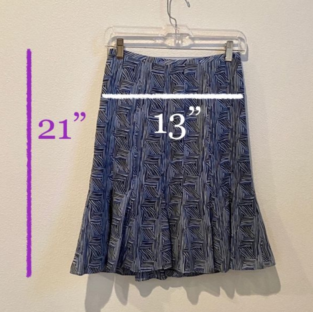 Loft Fully Lined Polyester Flowy Skit - image 4